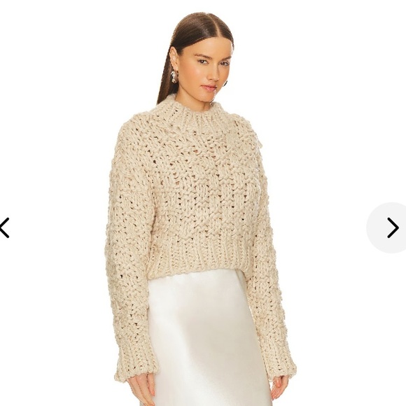 Lovers and Friends x Bridget Jolene Knit Sweater in Oatmeal - Picture 2 of 7